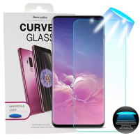 Скрийн протектор от закалено стъкло 3D Full screen с течно UV лепило и лампа в комплекта за Samsung Galaxy S10e G970 прозрачен